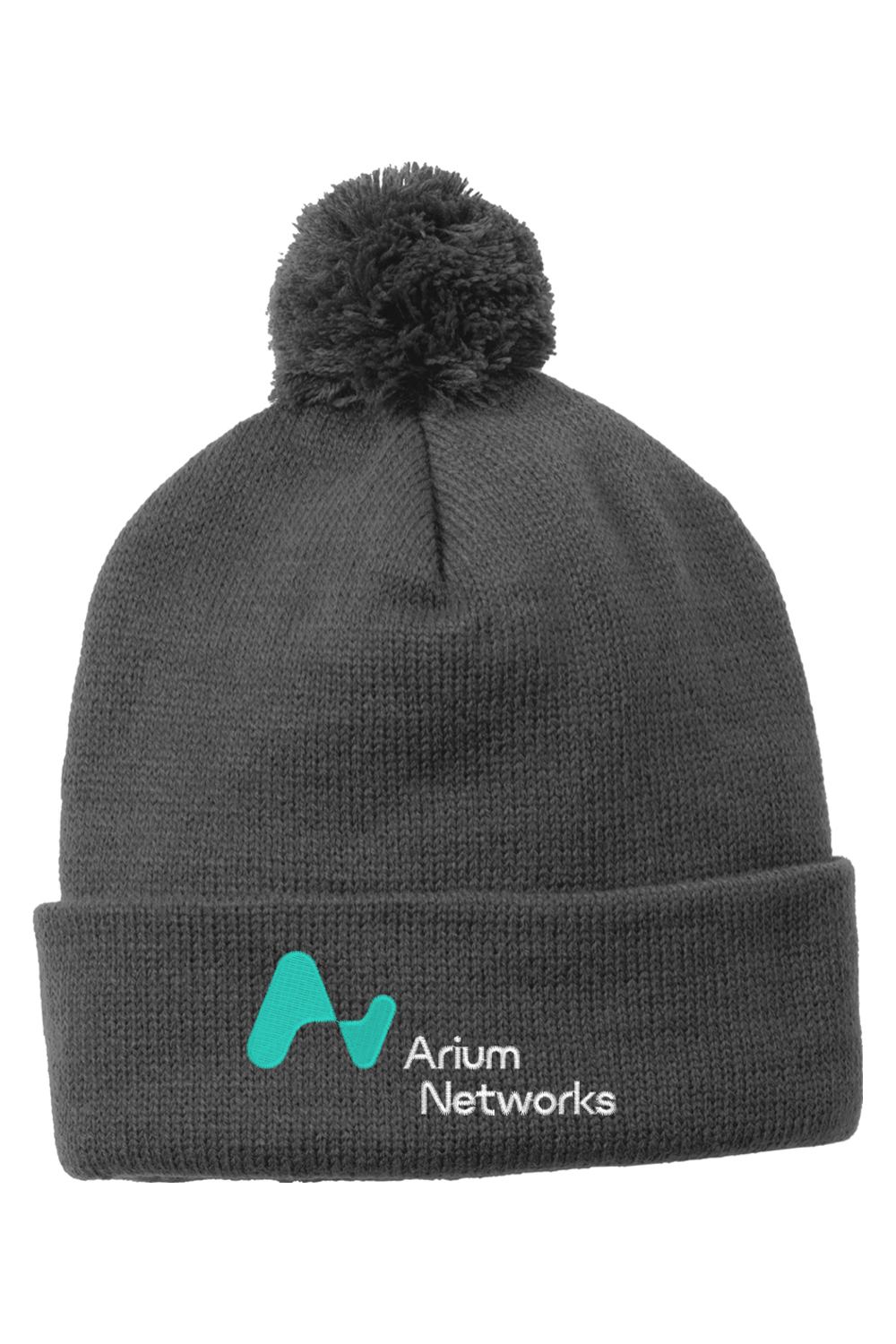 Sport-TekSolid Pom Pom Beanie