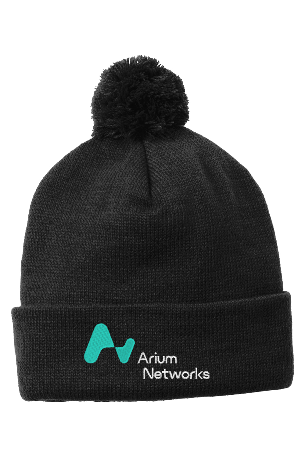 Sport-TekSolid Pom Pom Beanie