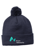 Sport-TekSolid Pom Pom Beanie