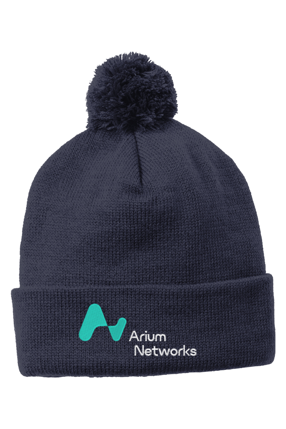 Sport-TekSolid Pom Pom Beanie